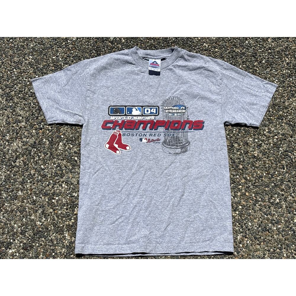 Y2K 2004 World Series Boston Red Sox Champions  Medium sportswear shirt MLB